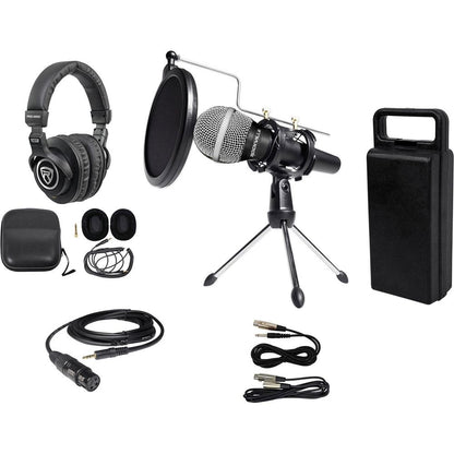 RMC‑XLR Wired Mic + RTMS21 Tripod + PRO‑M50 Headphones Bundle