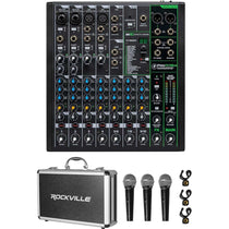 ProFX10v3 Mixer with 3 Metal Dynamic Microphones