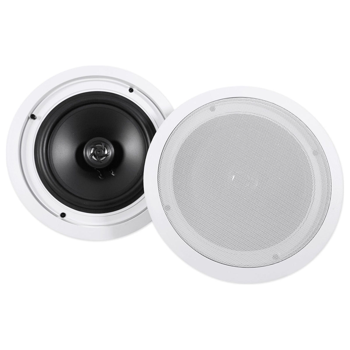 4000W Bluetooth DVD Receiver with (6) 8" White Ceiling Speakers