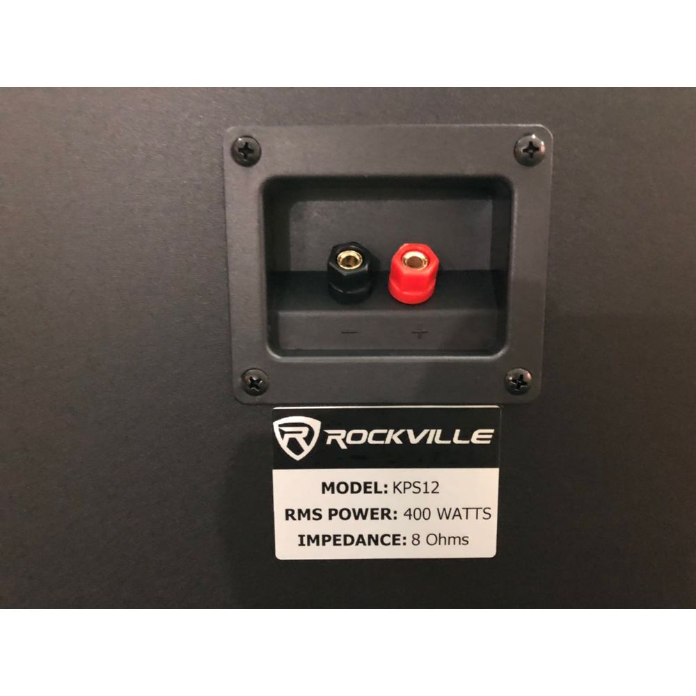 KPS12 12" Karaoke Speakers 2-Pack + Adjustable Wall Mount Brackets Bundle