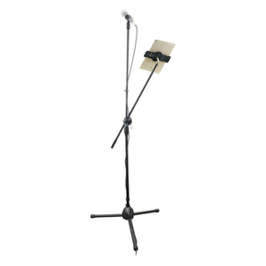 Rockville GIGSTAND DUAL Microphone+Tablet/Smartphone Mic Stand For Karaoke Party