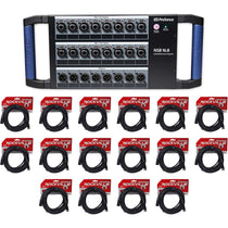 NSB 16.8 AVB Stage Box with 16 XLR Cables