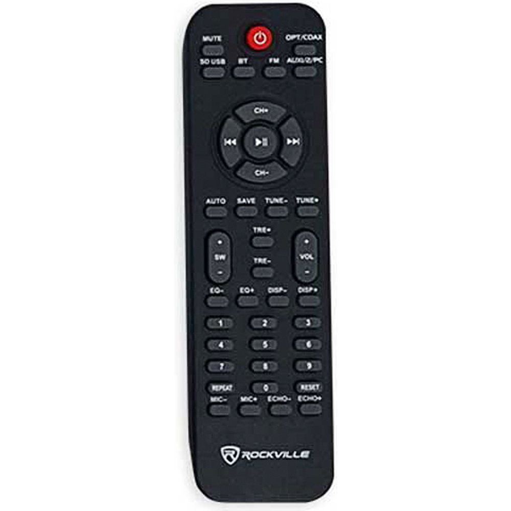 Rockville Bluetooth Home Theater/Karaoke Machine System, LED'S+Subwoofers+Mics