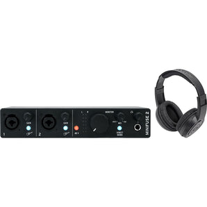 Arturia Minifuse 2 Black 2x2 USB MIDI Audio Recording Interface+Headphones