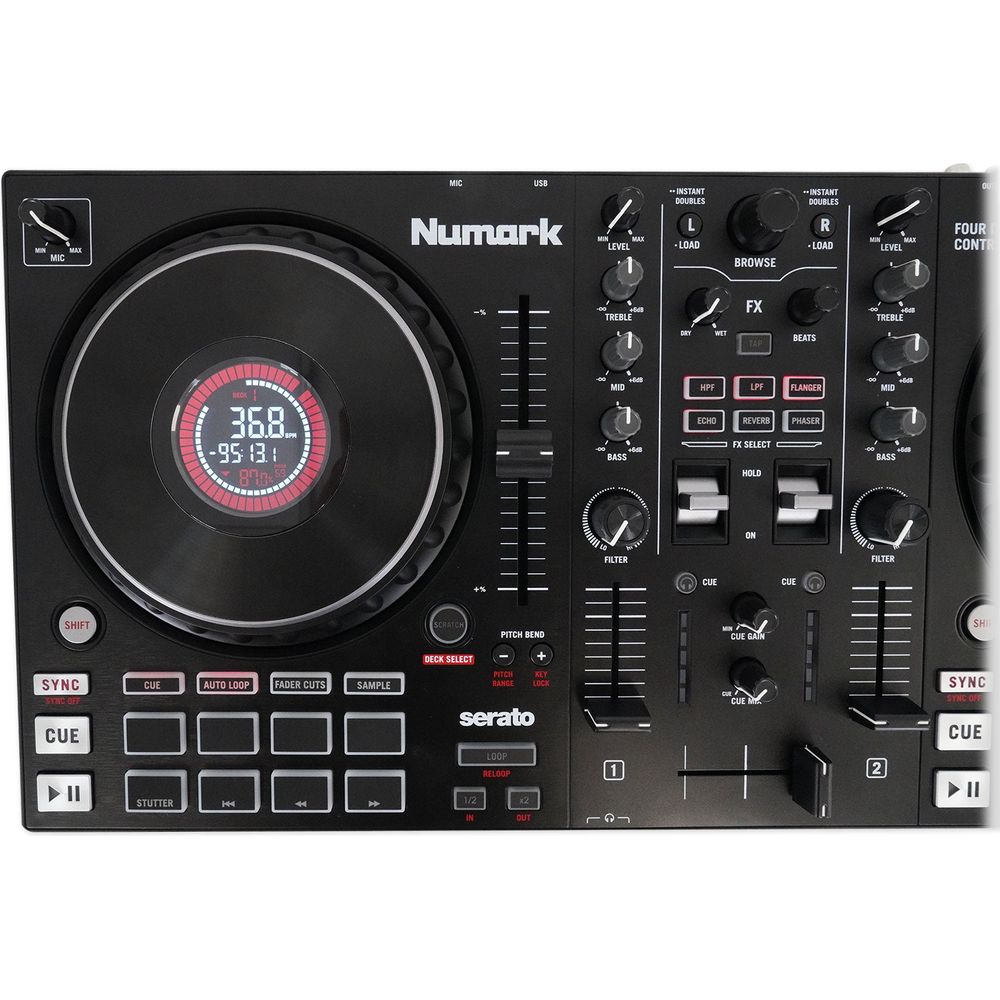 Numark Mixtrack Platinum FX 4-Deck Serato DJ Controller w/Jog Wheel Di ...
