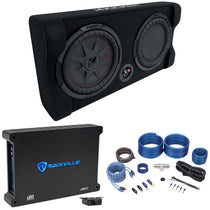 48TRTP102 10" Down-Firing Subwoofer + Amplifier + Wire Kit Bundle