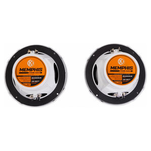 Memphis MXAZ24MC 2-Zone Marine Bluetooth Receiver+(4) Memphis 6.5" LED Speakers