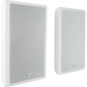 JBL 2-Channel Amplifier+(12) Slim White Wall Speakers for Restaurant/Bar/Cafe