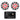 KICKER KMC4 2-Zone Marine Digital Media Bluetooth Receiver+8" White LED Speakers