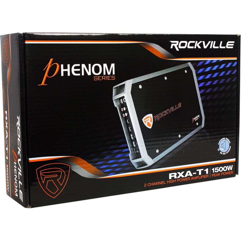 Rockville K5 W10K5S4 10" 1200 Watt 4 Ohm Car Audio Subwoofer+Amplifier+Amp Kit