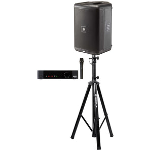 JBL EON ONE COMPACT Rechargeable 8" Personal PA Speaker+AKG Wireless Mic+Stand