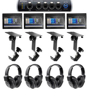 4) PRESONUS EarMix 16M 16x2 16-Ch. AVB In-Ear Monitor Mixers+K553 MK2 Headphones