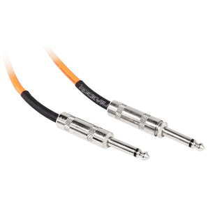 8 Rockville RCGT1.5O 1.5'  1/4" TS to 1/4'' TS Guitar/Instrument Cable