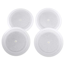 (4) JBL 8128 8" Full Range Commercial 70V/100V 6w Ceiling Speakers 4 Restaurant