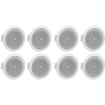 8124 4" Full-Range 70V/100V Ceiling Speakers (Set of 4)