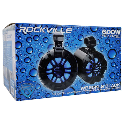 WB65KLS Black 2-Pack + RXM‑S20 4‑Ch Amp + OFC Install Kit Bundle