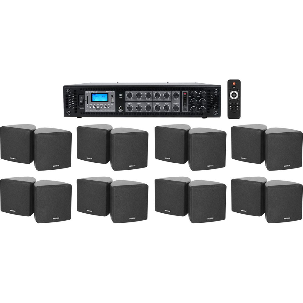 RCS180-6 + Cube 70V Black 8-Pair