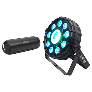 Chauvet DJ FX Par 9 DMX Multi-Effect LED, SMD RGB+UV Strobe Par Light+Speaker