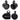 Pair Rockville MAC65B 6.5" Black Aluminum Wakeboard Tower Speaker Pods + Covers