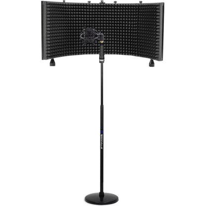RVMIC4 V2 Mic Stand + RockShield 3 Shield + RockShock Mount Bundle