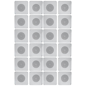 (24) Rockville MS81 Metal 8" 70v Commercial Background Music PA Ceiling Speakers