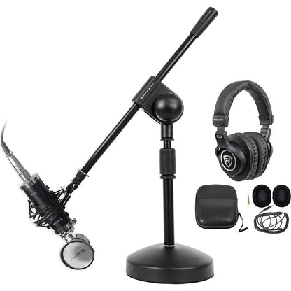 PC Gaming Streaming Twitch Bundle: RCM03 Microphone+Headphones+Stand