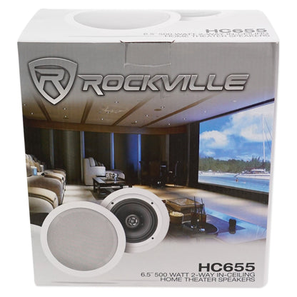 Technical Pro DV4000 4000W Home Theater DVD Receiver w/(4) 6.5" Ceiling Speakers