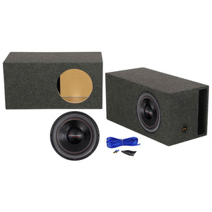 American Bass HD12D2 HD 12" 4000w Competition Subwoofer+Vented Sub Box Enclosure