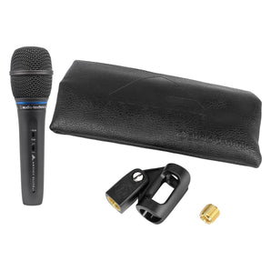 Audio Technica AE5400 Handheld Vocal Condenser Microphone+Headphones+Extra Mic