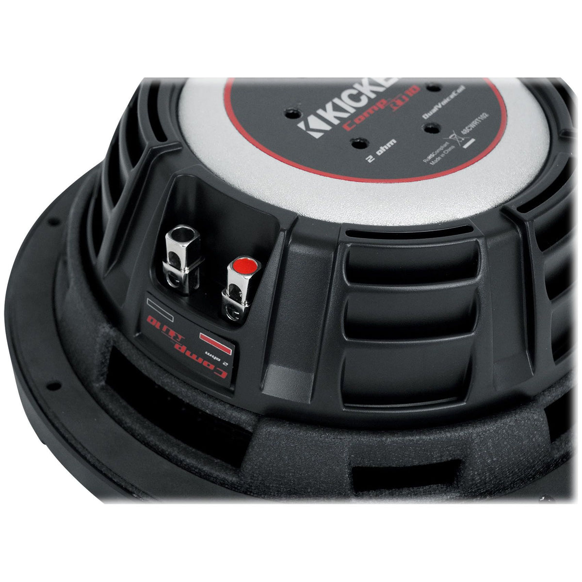 2) 48CWRT102 10" 1600W Slim Shallow Car Subwoofers+Mono Amplifier+Amp Kit