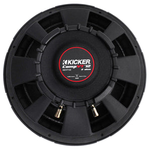 Kicker 43CVT122 COMPVT 800w 12" 2-Ohm SVC Shallow Slim Car Subwoofer Sub+Speaker