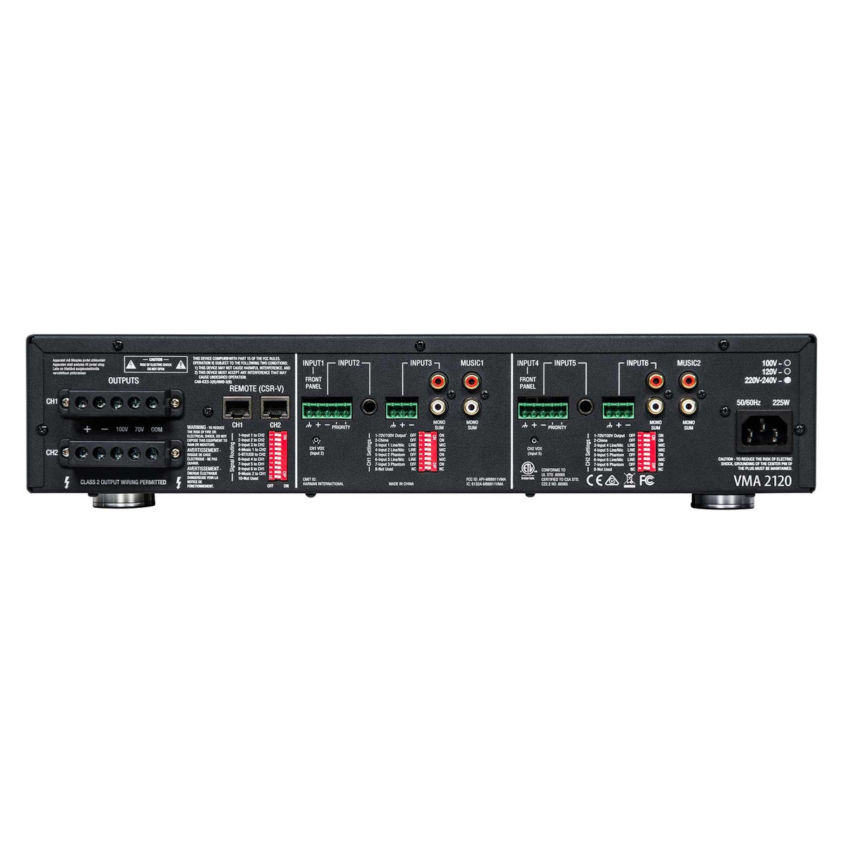 VMA2120 Amplifier + 20 3.5" White Cube Speakers