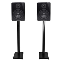 Pair APM5B 5.25" 250W Powered USB Studio Monitor Speakers + 37" Stands