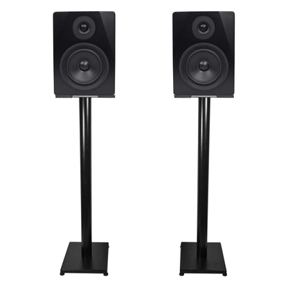 Pair APM5B 5.25" 250W Powered USB Studio Monitor Speakers + 37" Stands