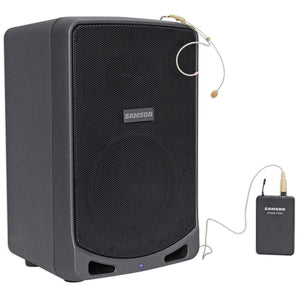 SAMSON XP106WDE 6" Rechargeable Bluetooth PA DJ Speaker+Headset+RockShip