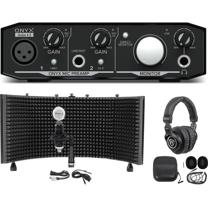 Onyx Artist 1.2 USB Interface with Studio Mic, Headphones and Isolation Shield