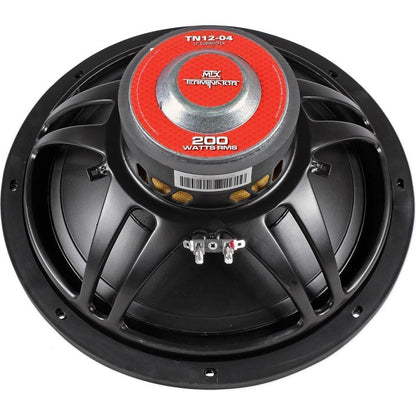 MTX Terminator TN12-04 12” 400 Watt 4 Ohm Car Audio Subwoofer Sub TN1204