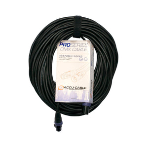 Accu-Cable AC5PDMX100PRO 100 Ft. Pro-Series 5-Pin Male-Female DMX Lighting Cable