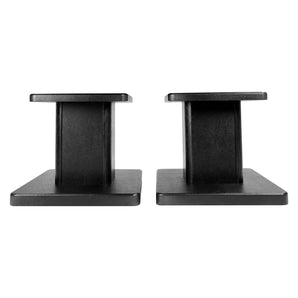 (2) 8” Black Bookshelf Speaker Stands For Klipsch R-15PM Bookshelf Speakers