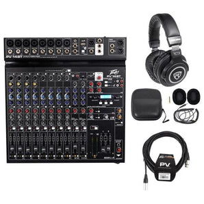 Peavey PV 14BT PV14BT Pro Audio Mixer,8 mic in,USB,Compressor/Effects+Bluetooth