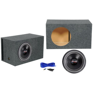 American Bass HD15D2 HD 15" 4000 Watt Car Subwoofer+Vented Sub Box Enclosure