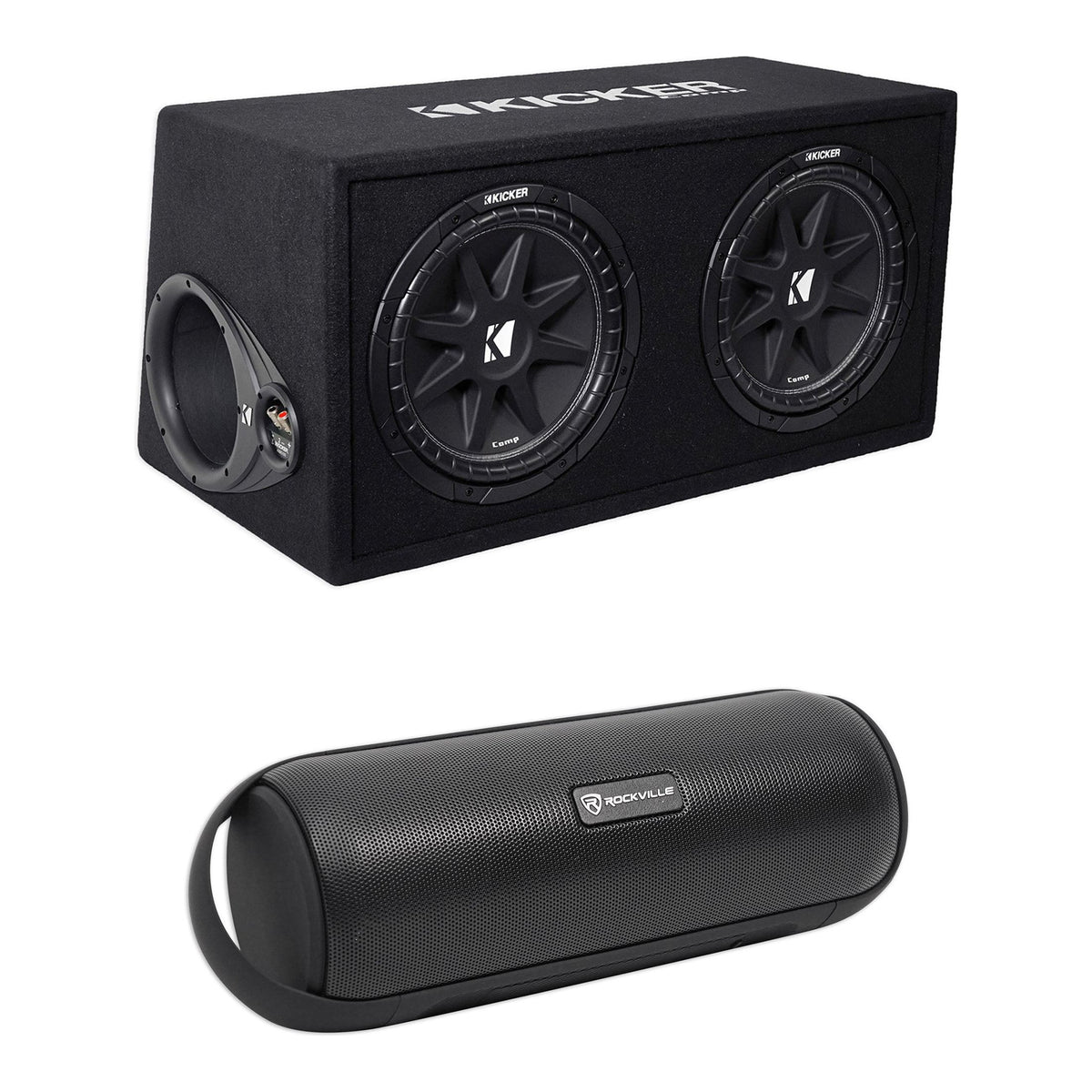 43DC122 Dual 12" Loaded Enclosure with RPB25 Bluetooth Speaker