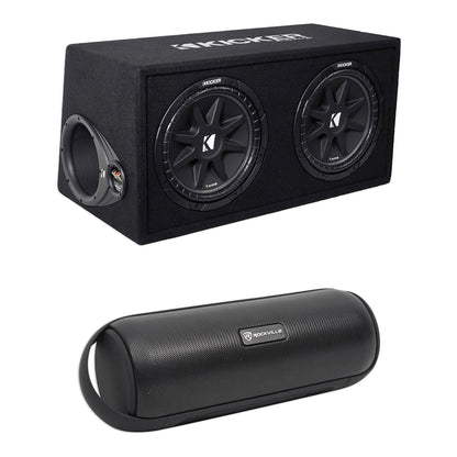 43DC122 Dual 12" Loaded Enclosure with RPB25 Bluetooth Speaker