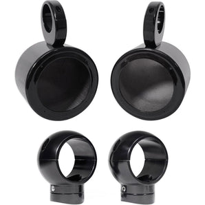 2) Rockville MAC525B 5.25" 360 Degree Swivel Marine Wakeboard Tower Speaker Pods