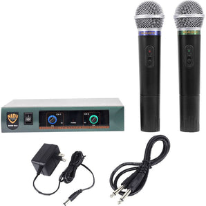 Nady Pro DKW-DUO Dual VHF Wireless Microphone System Handheld Mic Sys