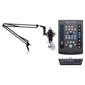 PRESONUS ioStation 24c 2x2 Recording interface Controller+Studio Mic+Boom Arm