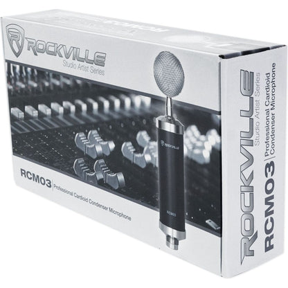 RCM03 Podcast Podcasting Studio Microphone+Shockmount+Stand+Pop Filter
