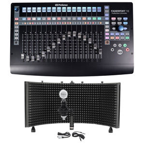 Presonus FADERPORT 16 USB 16-Ch Mix Production DAW Controller Mac/PC+Mic+Shield