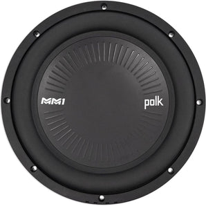 (2) Polk Audio MM1042SVC 10” 1200w Single 4-Ohm Car/Marine Audio Subwoofers Subs