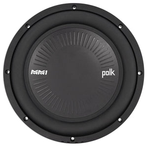 (2) Polk Audio MM1042SVC 10” 2400w Subwoofers+Sealed Sub Box Enclosure+Rockmat